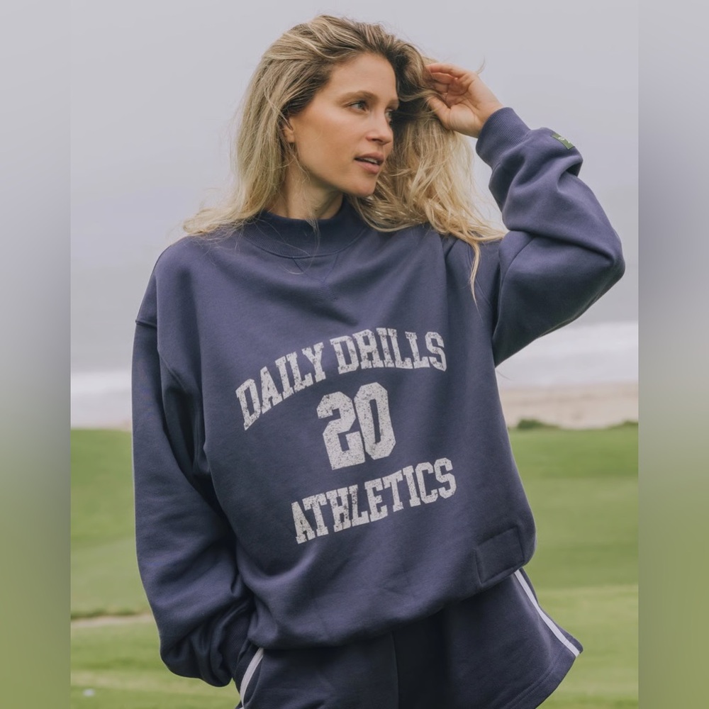 Daily Drills Women's Blue Athletics Sweatshirt